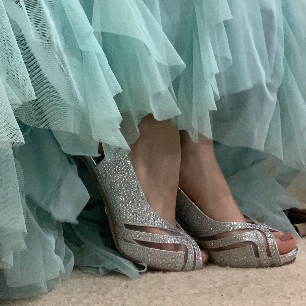 Silver heels